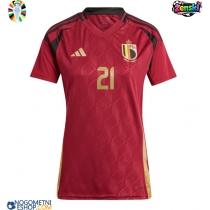 Ženski Nogometni dresi Belgija Timothy Castagne #21 Domači EP 2024 Kratek Rokav